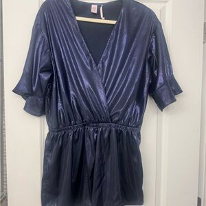 Victoria's Secret Shiny Deep Blue Blouse